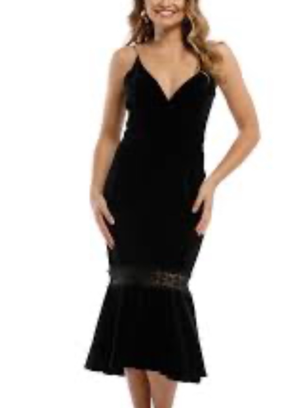 Nicholas Velvet bra midi cocktail dress 8